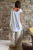 Oscar Drape Trapeze Tank White